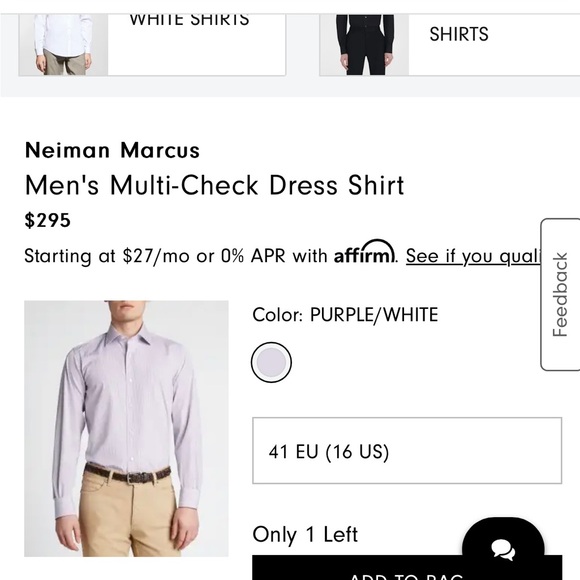 Neiman Marcus Trim Fit Dress Shirt - Picture 2 of 4